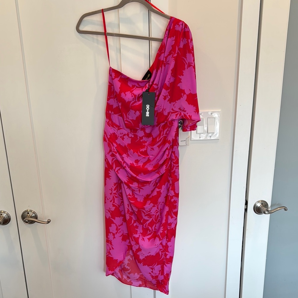 Do+Be Floral One-Shoulder Dress - NWT!